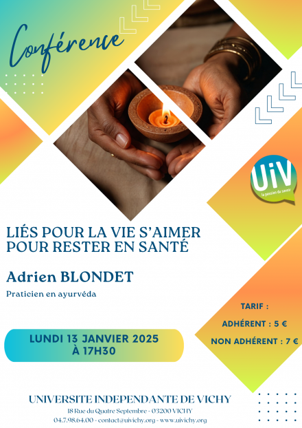 Conférence : liés pour la vie, s'aimer pour rester en santé