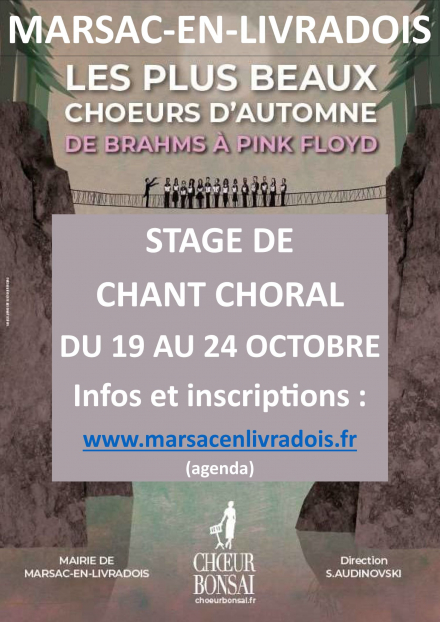 Stage de chant choral