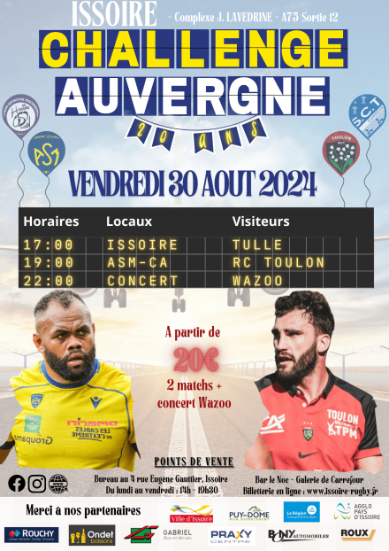 Challenge Auvergne rugby 2024