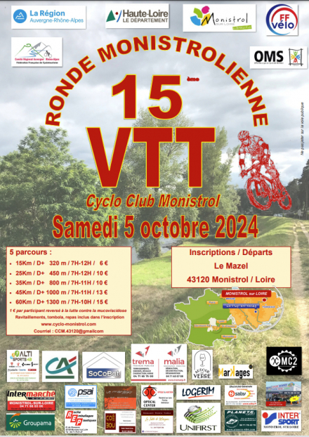 15ème  Ronde Monistrolienne VTT