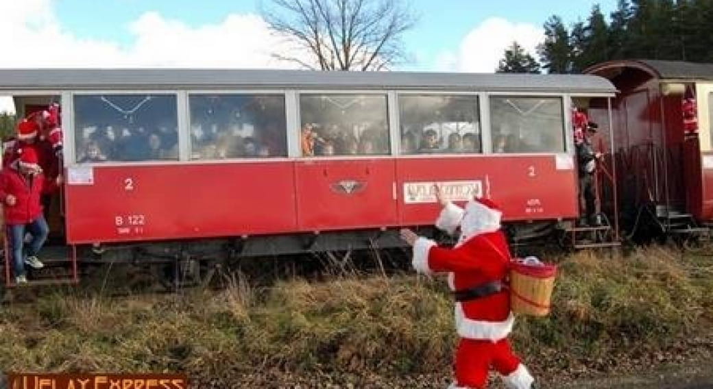 le train de la lettre du Père Noël