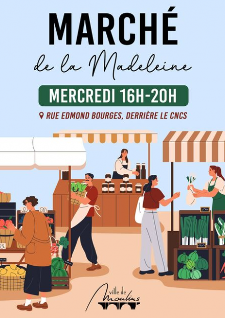 Marché du mercredi à la Madeleine