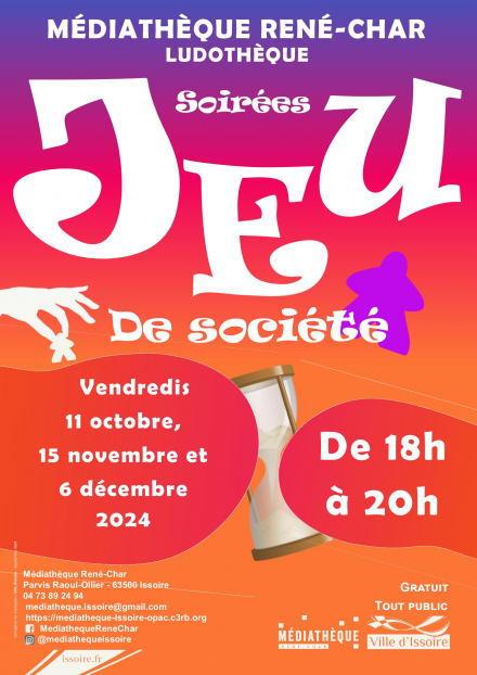 Soirées Jeux de société