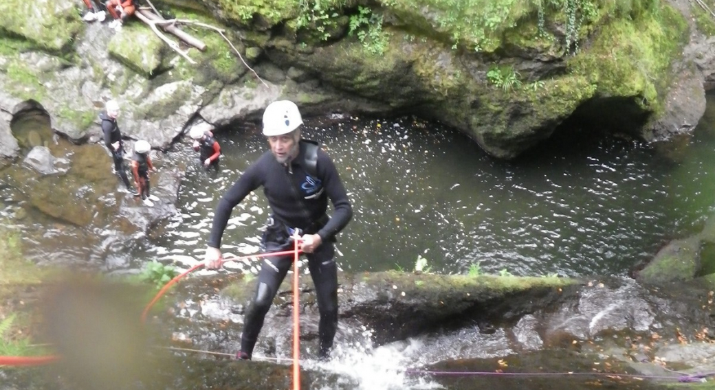 Canyoning sportif à la Roucolle