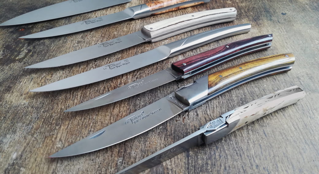 Couteaux et couverts de table, de cuisine et de poche; coutellerie d'exception