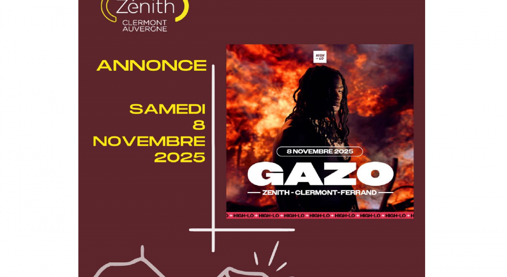 Gazo : Apocalypse Tour | Zénith d'Auvergne