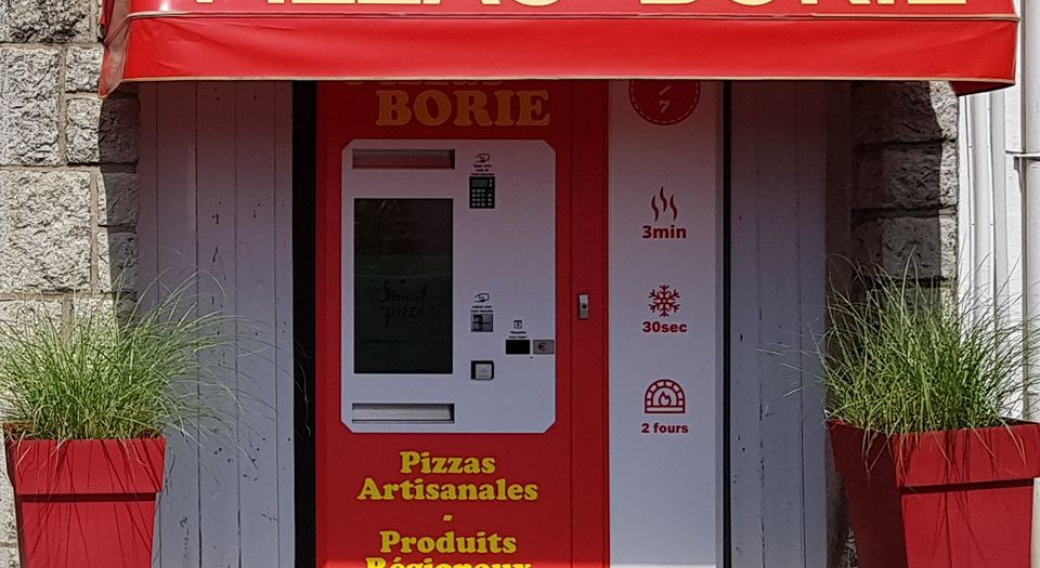 Pizzas : pizzas Borie (distributeur automatique)