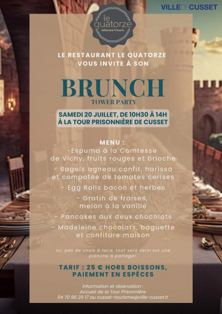 Tower Party - 'Le brunch time' du restaurant bistronomique Le Quatorze