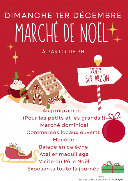 Marché de Noël de Vorey sur Arzon