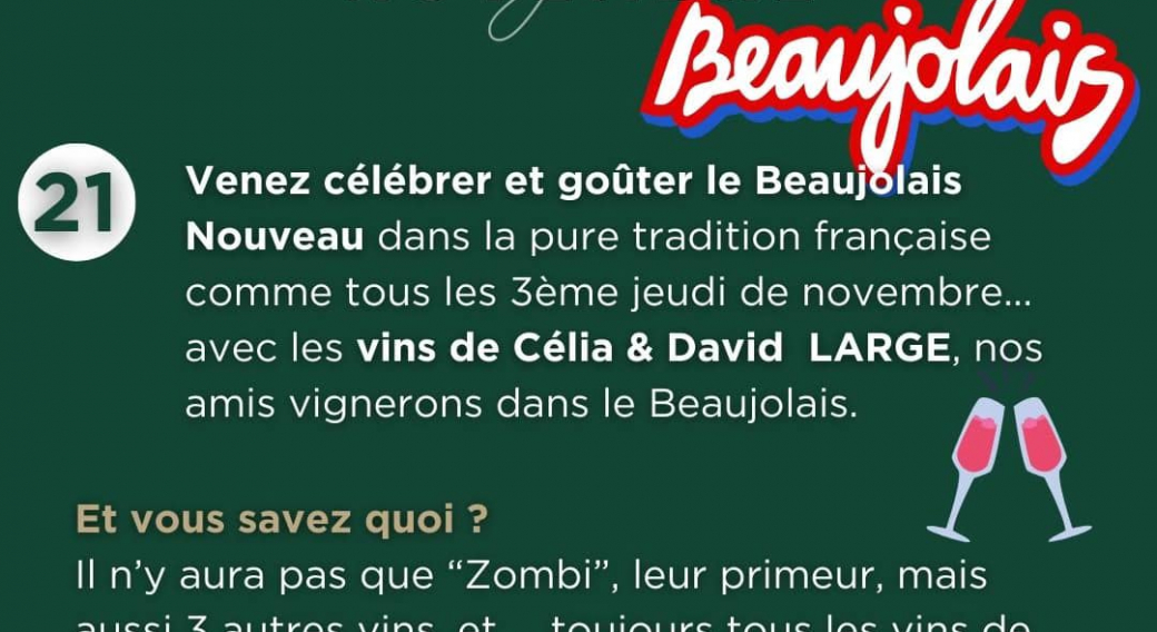 Beaujolais Nouveau chez Burons & Bouchons