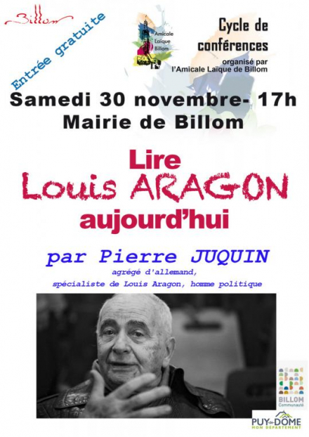 Conférence - Lire Louis Aragon aujourd'hui