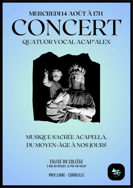 Concert - Quatuor Vocal Acap'Alex