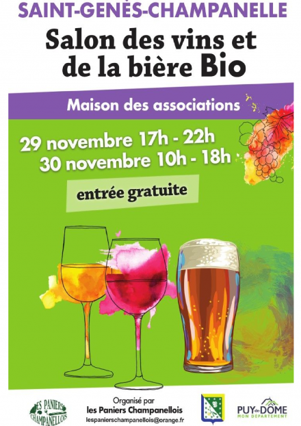 Salons des vins et de la bière bio | Saint-Genès-Champanelle