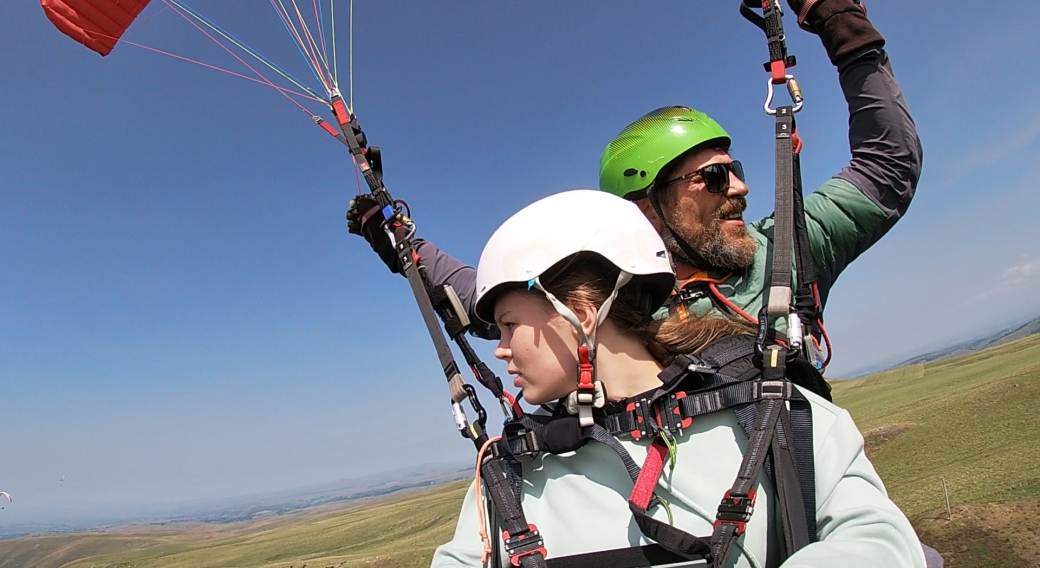 Biplace parapente puy mary