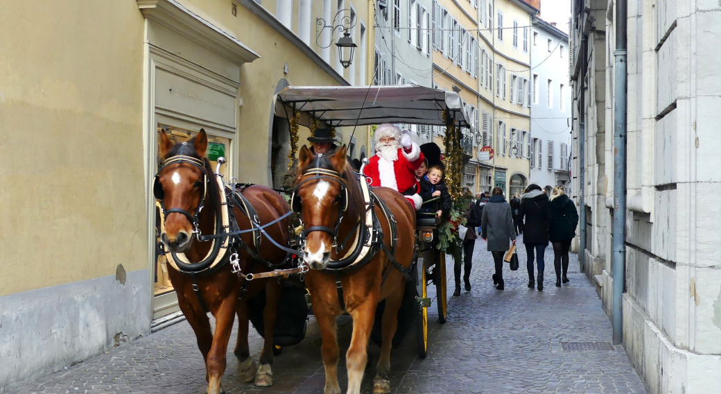 Christmas' fathers race and Christmas market