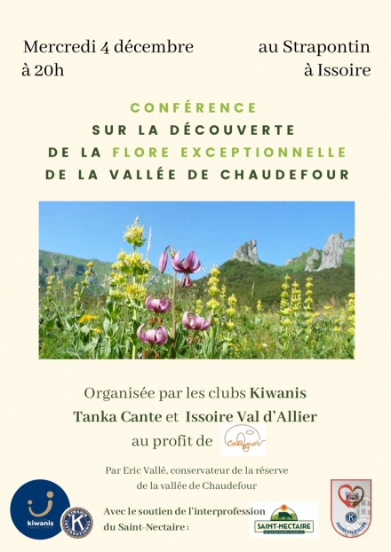 Conférence sur la découverte de la flore de la vallée de Chaudefour