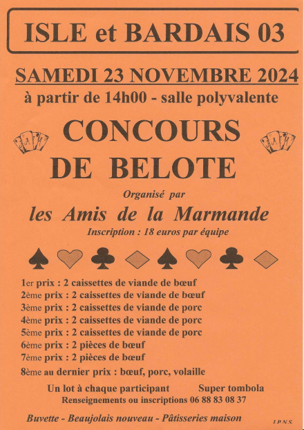 Concours de belote