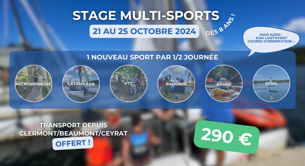 Stage multi-sports de l'Ecole de voile