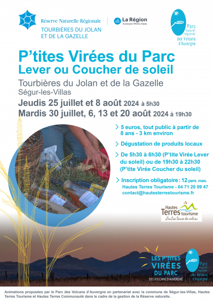 Les P'tites virées du Parc des Volcans d'Auvergne - Sunrise over the Jolan and Gazelle peat bogs