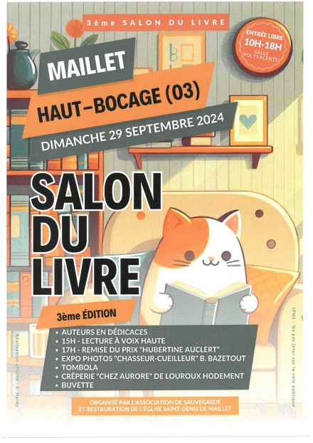 3ème salon du livre à Maillet