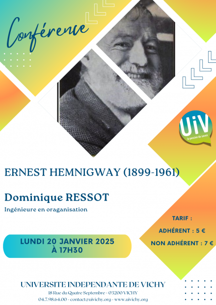 Conférence : Ernest Hemingway