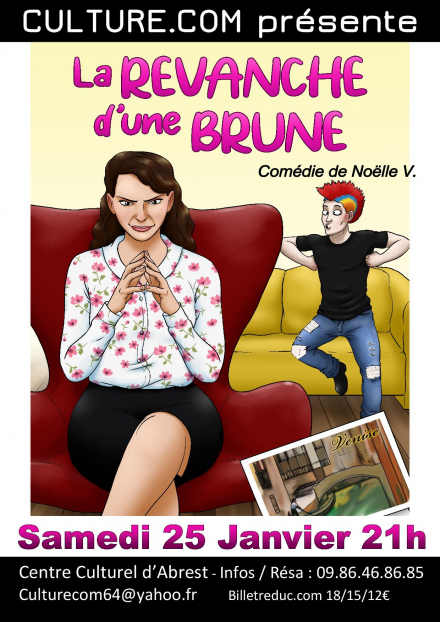 Pièce de théâtre : La revanche d'une brune