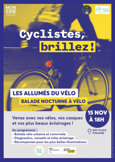 Balade nocturne : Cyclistes, Brillez !