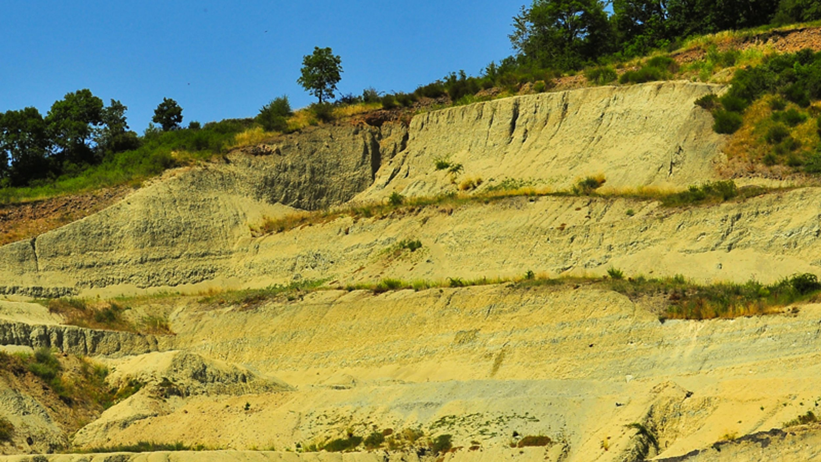 Carrière d'argiles vertes