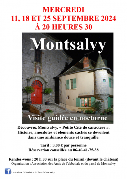 Visites nocturnes de Montsalvy