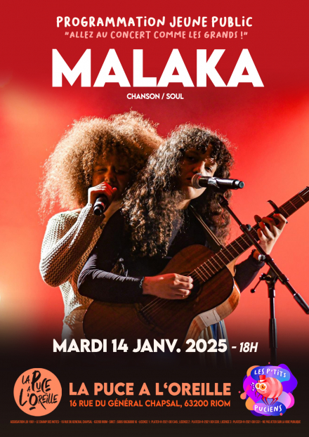 Malaka - Concert Les P'tits Puciens à La Puce A L'oreille