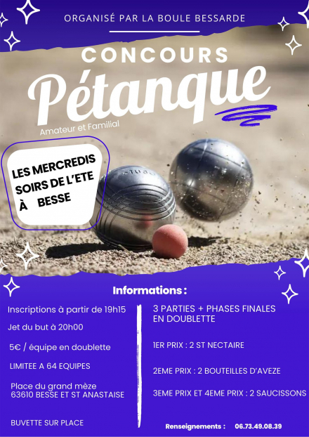 Petanque competition