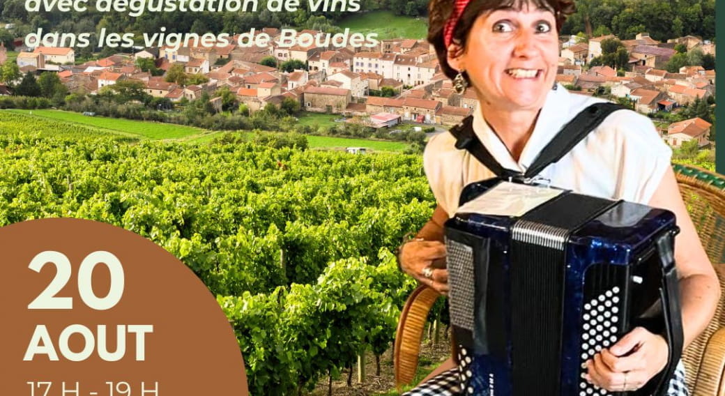 Concert et dégustation de vins dans les vignes