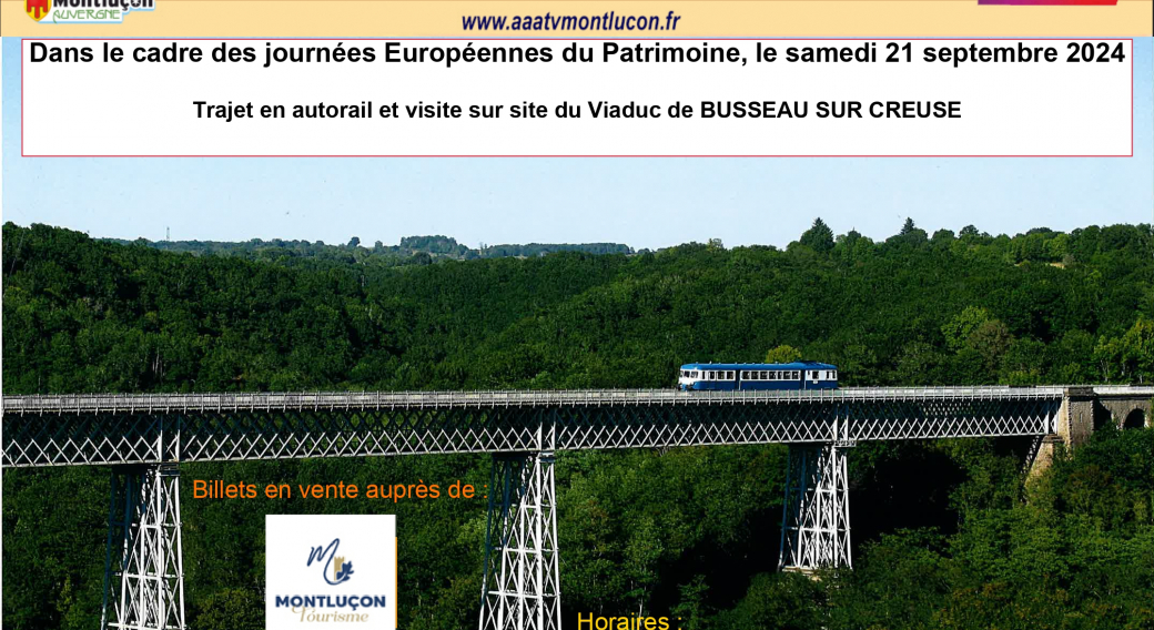 JEP 2024 : Excursion en train touristique à Busseau-sur-Creuse