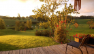 Coucher de soleil sur la terrasse Allier Auvergne