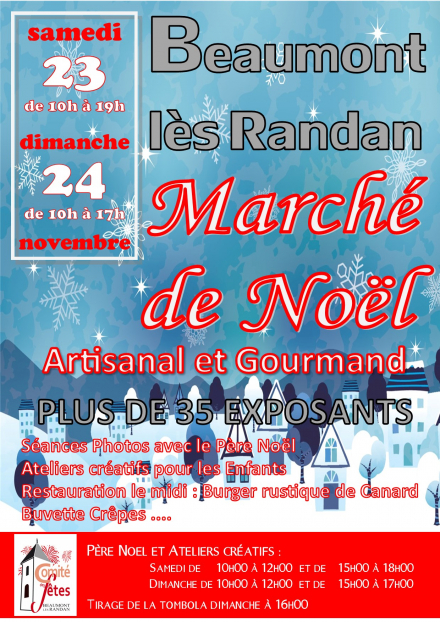 Marché de Noël de Beaumont les Randan