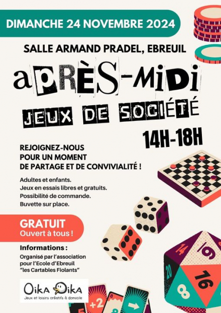 Après-midi jeux de société