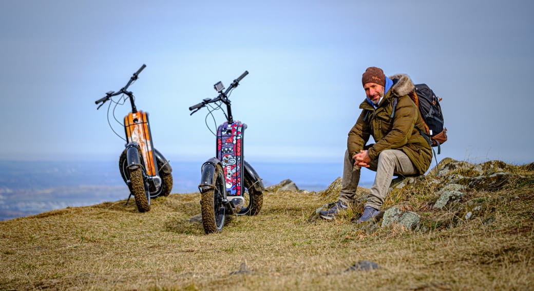 Auverfun - Balade en trottinettes électriques tout terrain