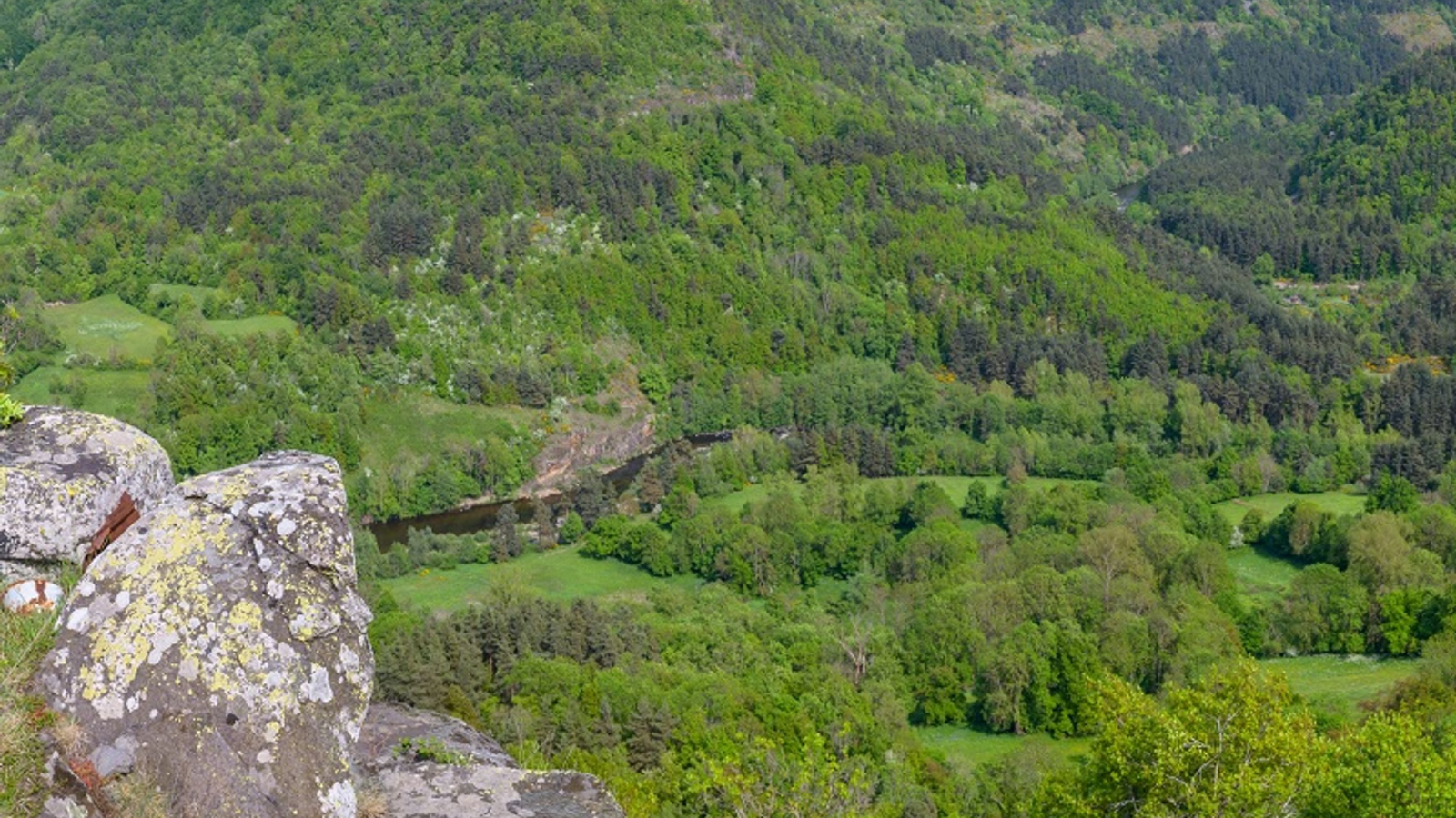 Vue sur les gorges de la Loire