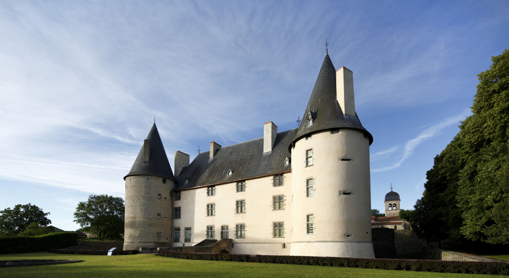 The castle of Villeneuve-Lembron