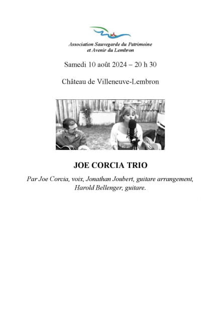 33eme semaine musicale du Lembron : concert trio de jazz