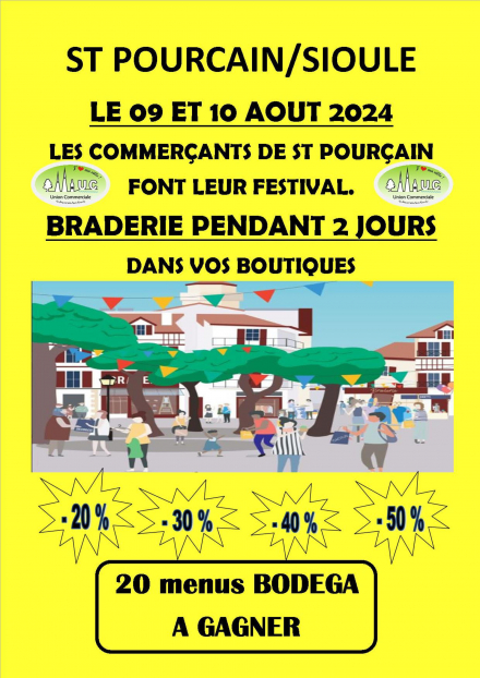 Braderie de Saint Pourçain/Sioule