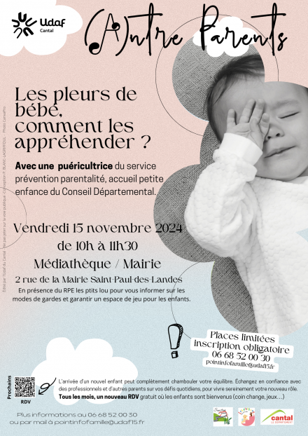 (A)ntre Parents : Les pleurs de bébé, comment les appréhender ?