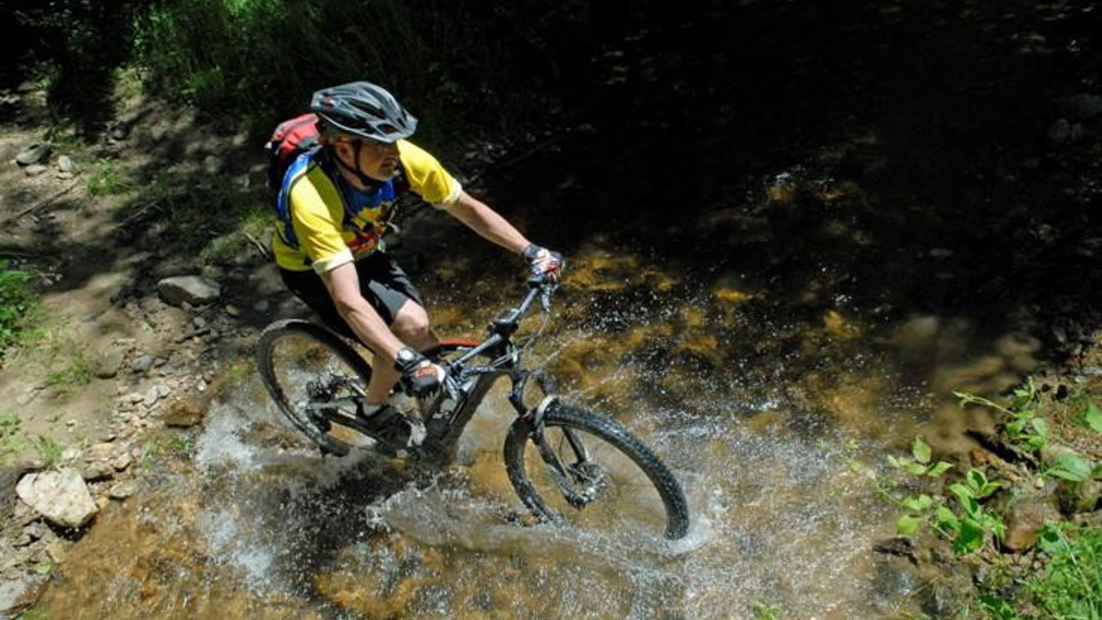 Les roues dans l'eau