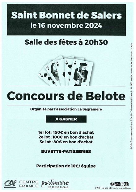 Concours de belote