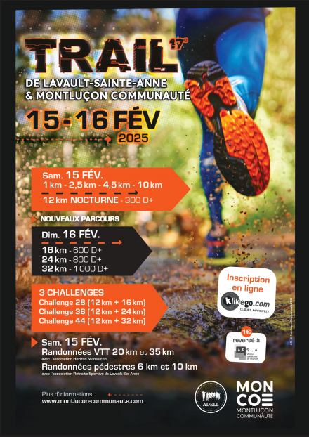 Trail de Lavault-Sainte-Anne et des Gorges du Cher