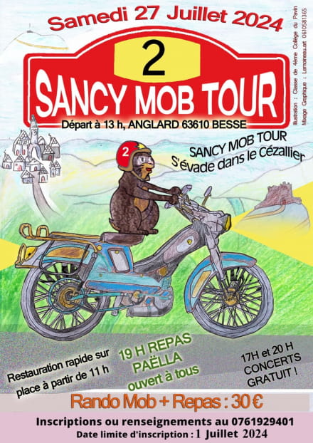 Sancy Mob Tour et fête d'Anglard : 2ème édition