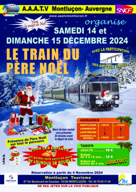 Le train du Père Noël 2024