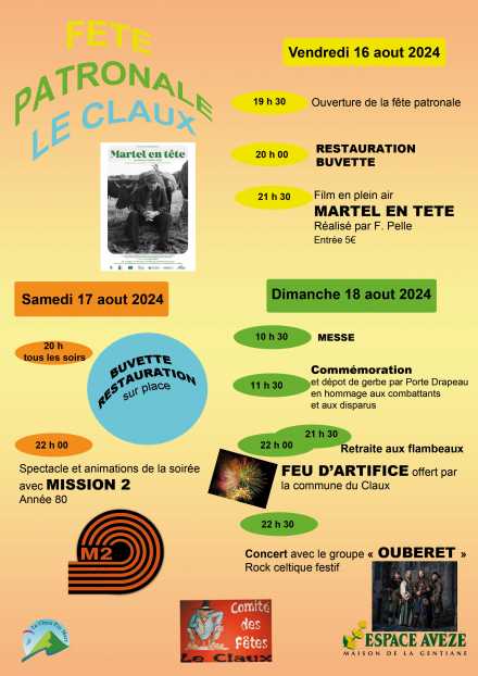 Fête patronale du Claux