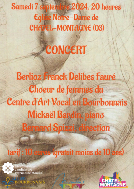 Concert choeur de femmes du Centre d'Art Vocal en Bourbonnais