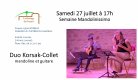 Semaine Mandolinissimo -  Concert du Duo Korsak-Collet